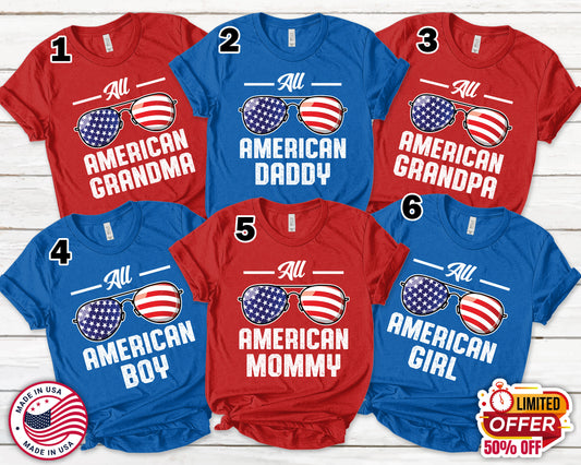 4th Of July Family Matching Party Shirt