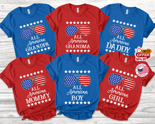 4th Of July Family Matching Party Shirt