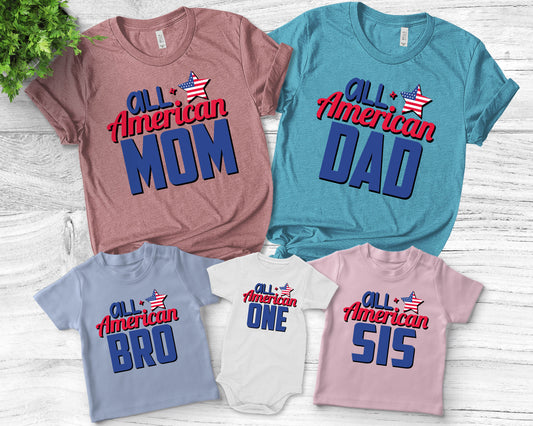 4th Of July American Family Shirt